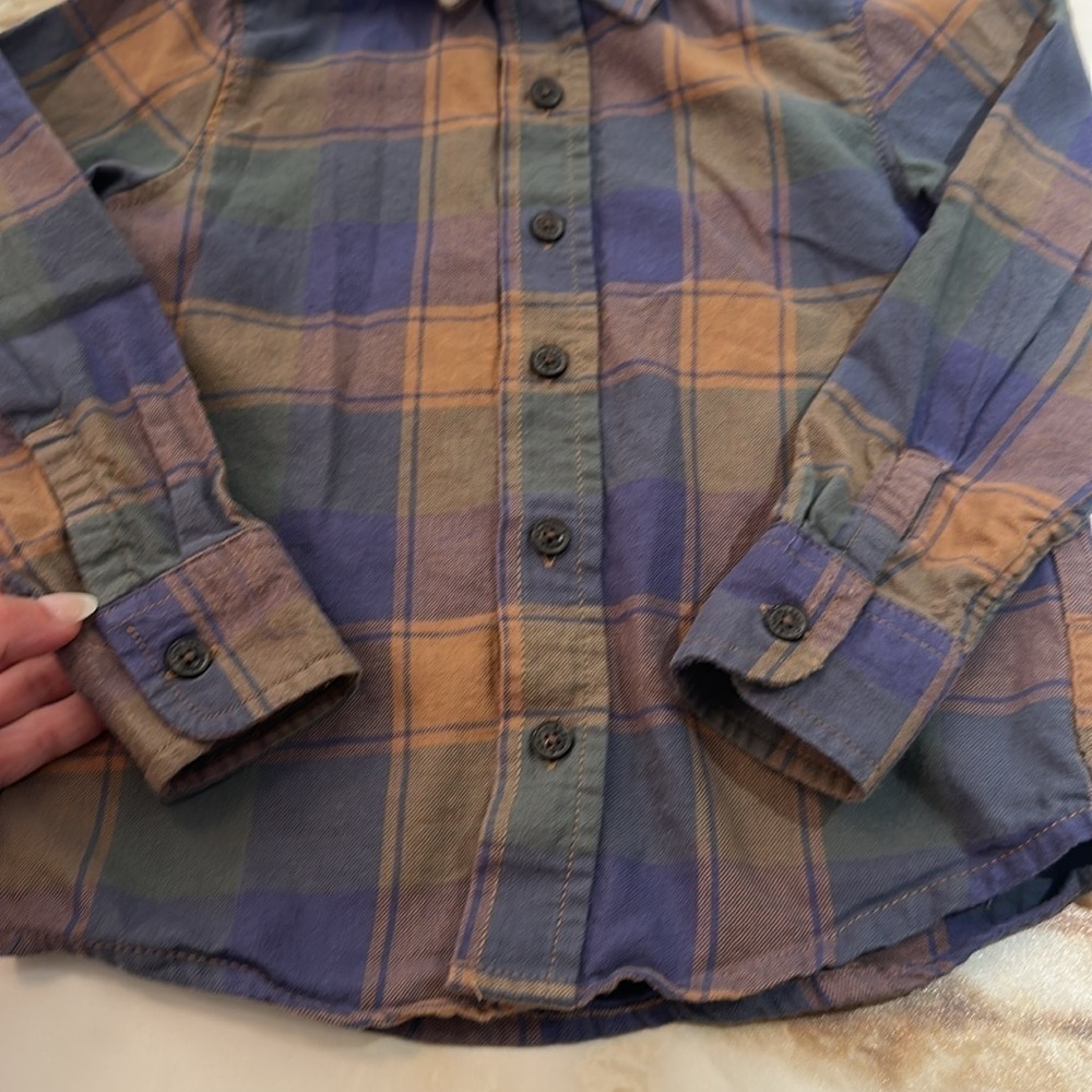OshKosh B'gosh Kids Plaid Shirt - Green and Blue - Picture 4 of 4